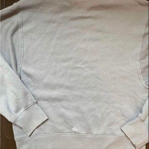 All Yoga light blue crew neck sweater size M